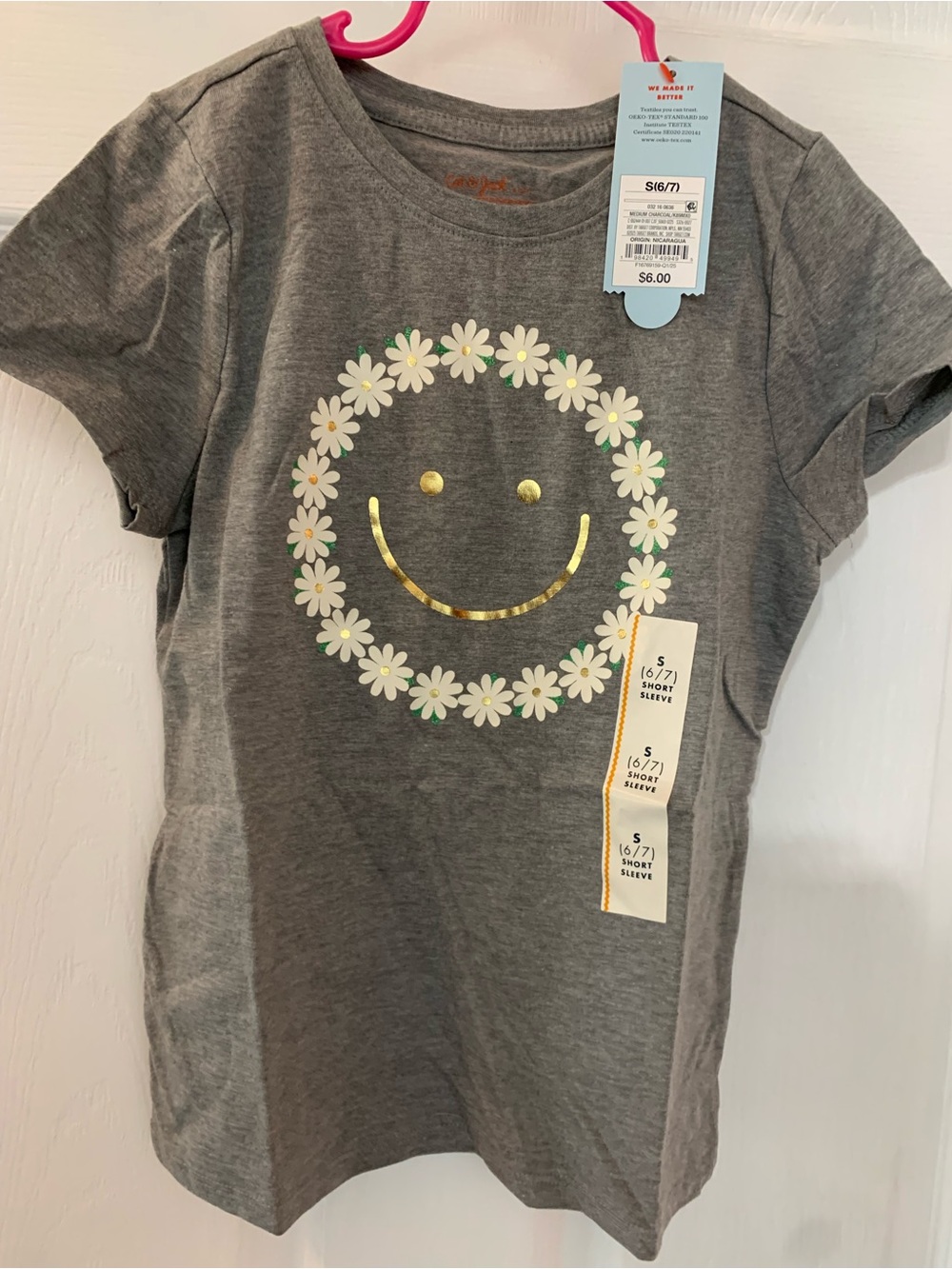 Cat & Jack NWT’s girl’s size small 6/7 graphic tee